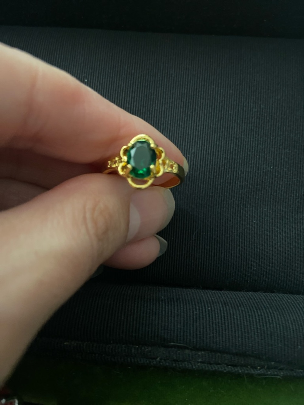 Emerald Green Ring